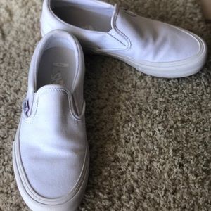 Vans women size 7.5, white, pro Cush slip ons